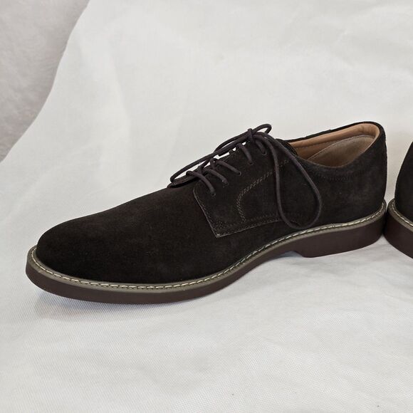 G.H. Bass Pasadena Shoes Mens Size 12 Brown Suede Oxford Casual Lace Up - Picture 12 of 16